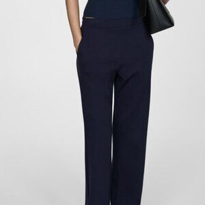 NWT Mango Navy Pocket Jogger Trousers Small